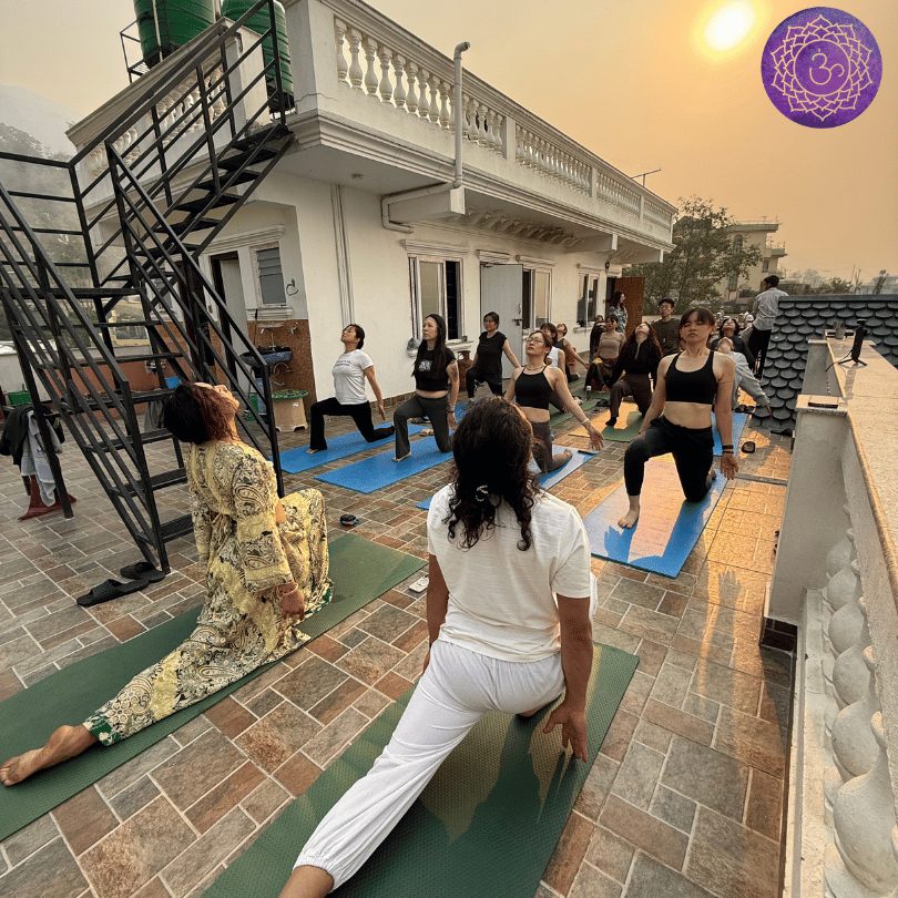 Outdoor yoga and meditation